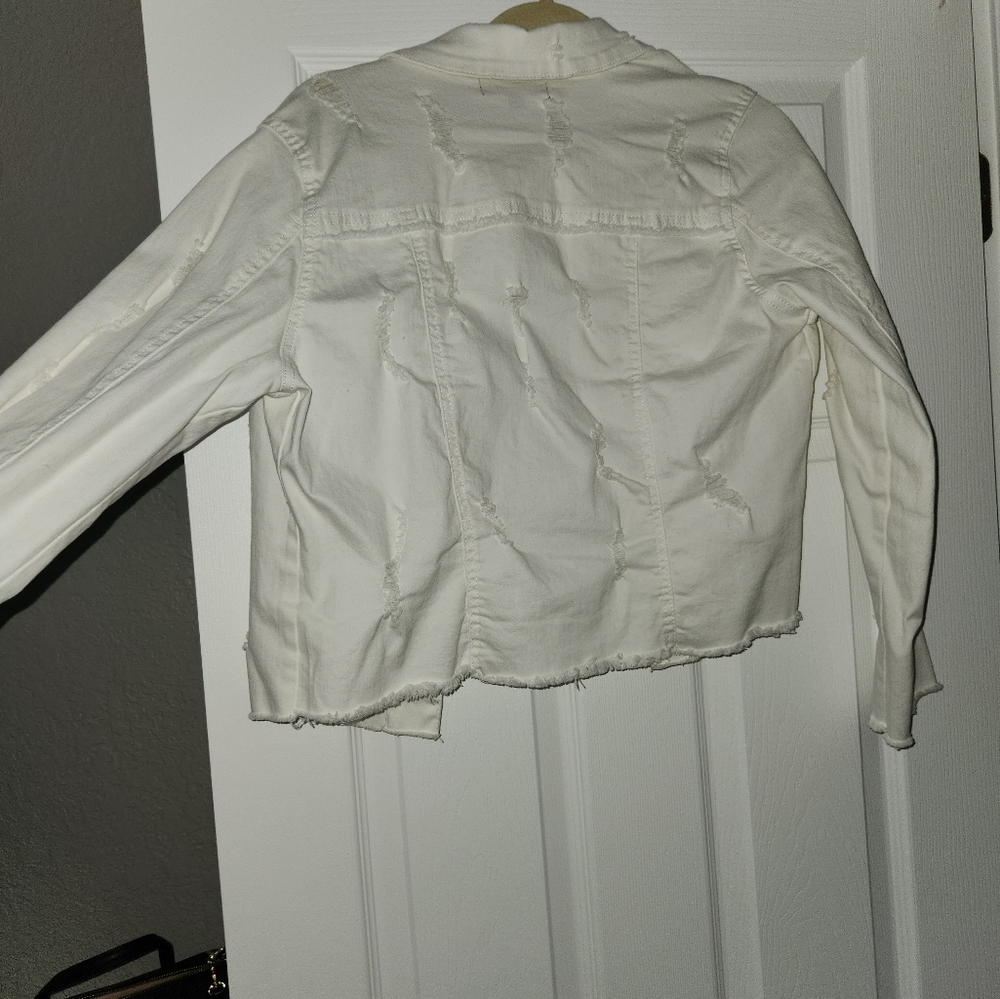 White Ripped Jacket - Picture 2 of 3